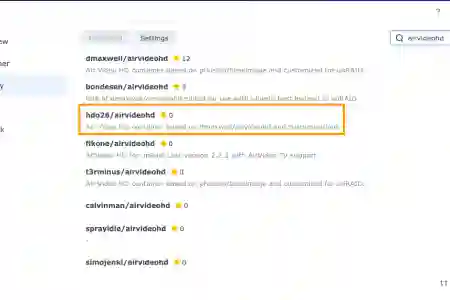 Photo - Docker Registry - hdo26/airvideohd