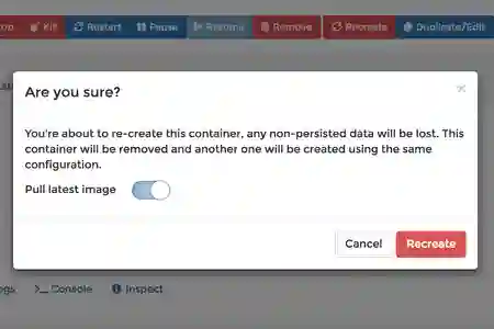 Photo - Ensure “Pull latest image” is turned on