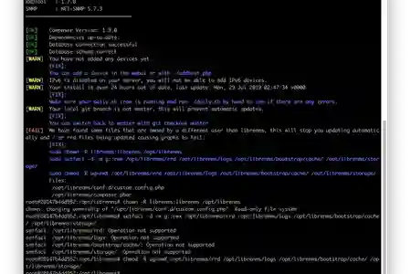 Photo - LibreNMS Validate results