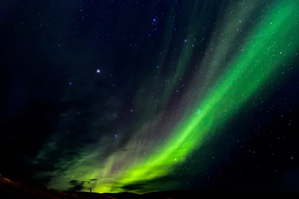 Northern Lights near Hotel Reynihlíð airfield