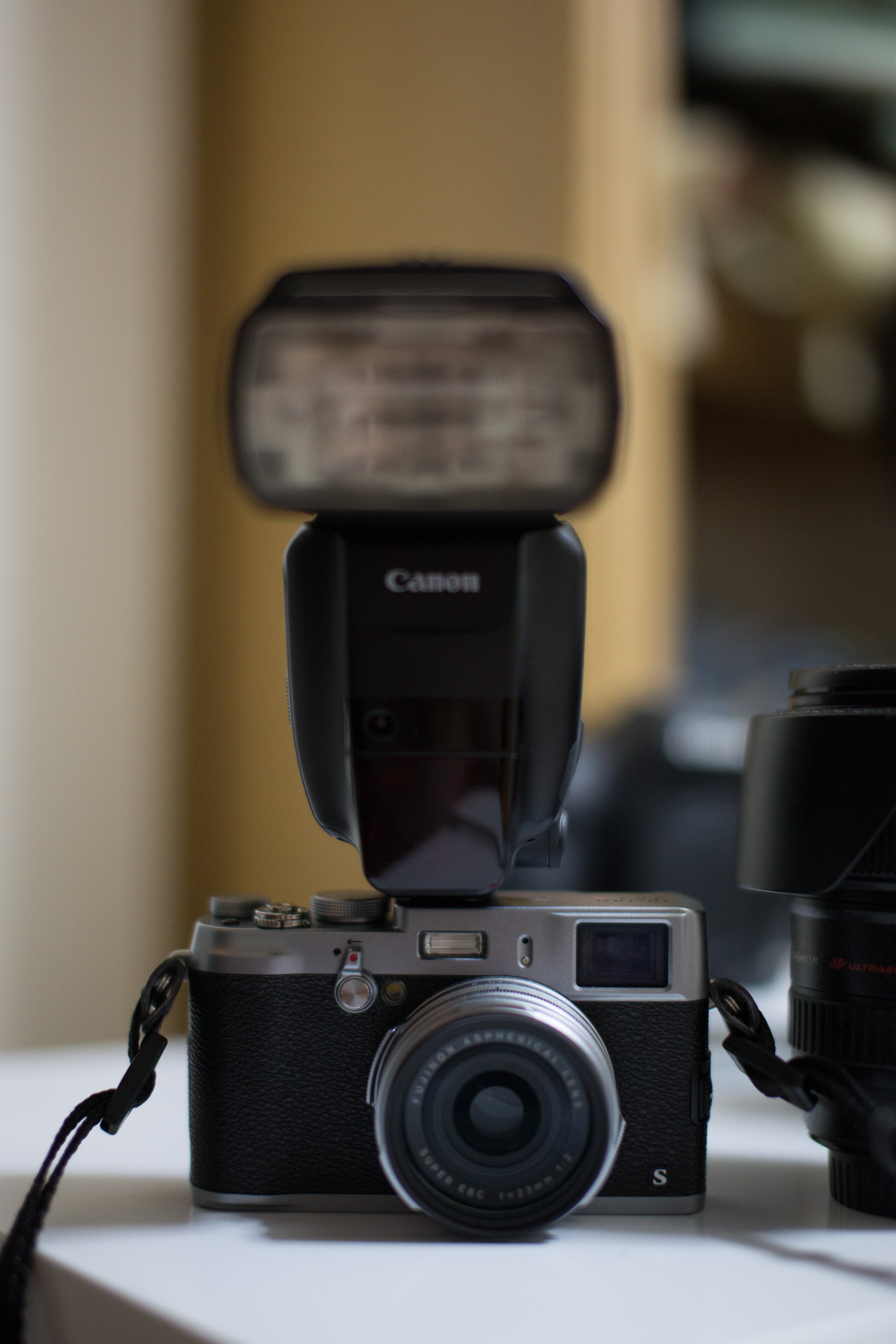 X100S with Speedlite 600EX-RT section image