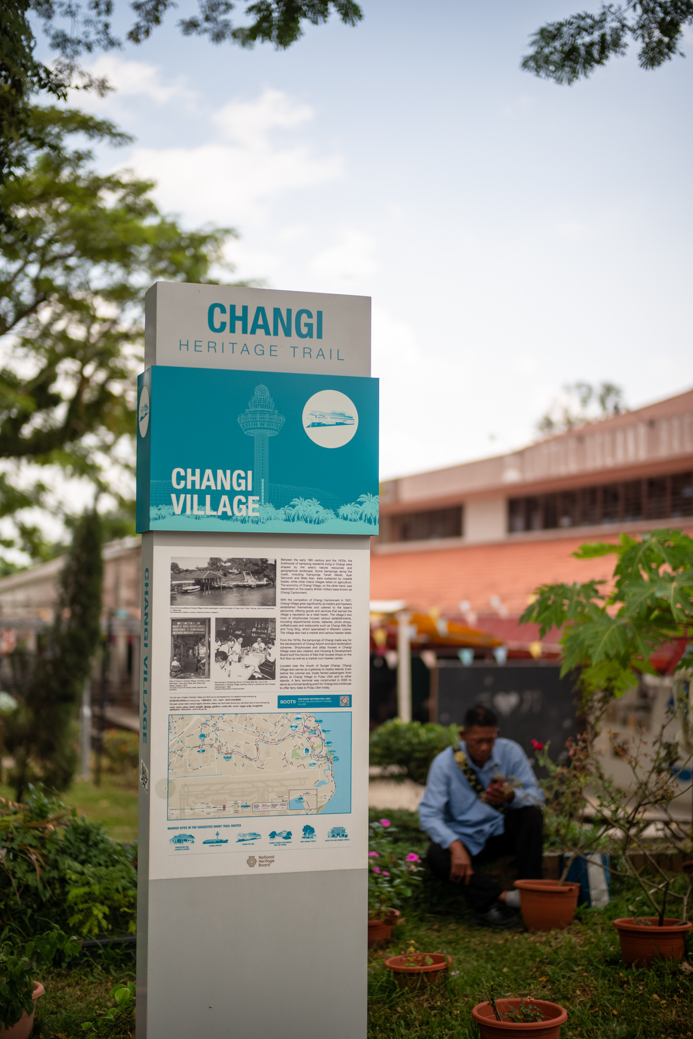 Photo - Changi Village Info Board