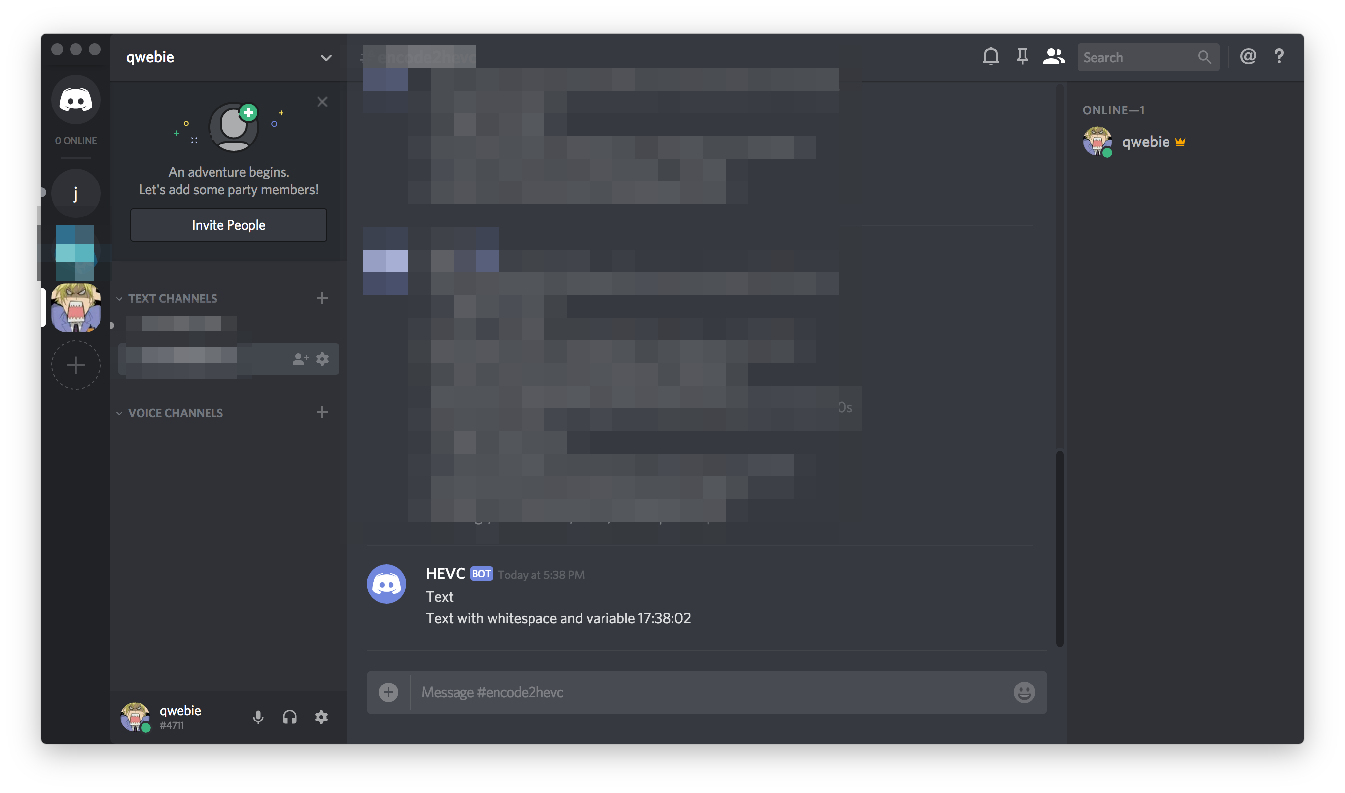 Sending Linux Variables to Discord Webhook from Linux Bash Shell Script section image