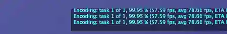 Photo - GeekTool current encoding status