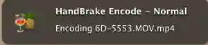 Photo - Notification - Start of encoding
