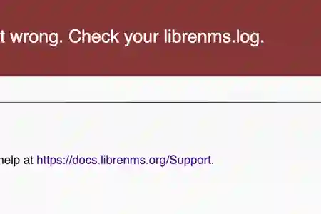 Photo - LibreNMS Error