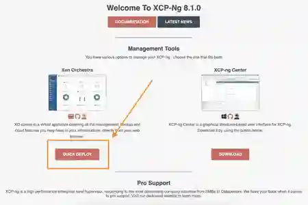Photo - XCP-ng Quick Deploy XenOrchestra Trial